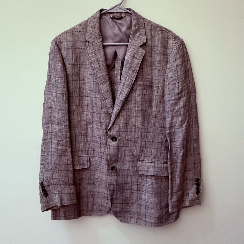 Classic Gray Checkered Men's Blazer - Brooks Brothers